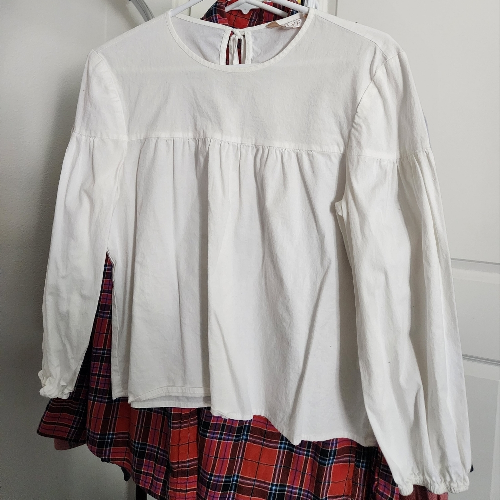 WAYF XS White Blouse